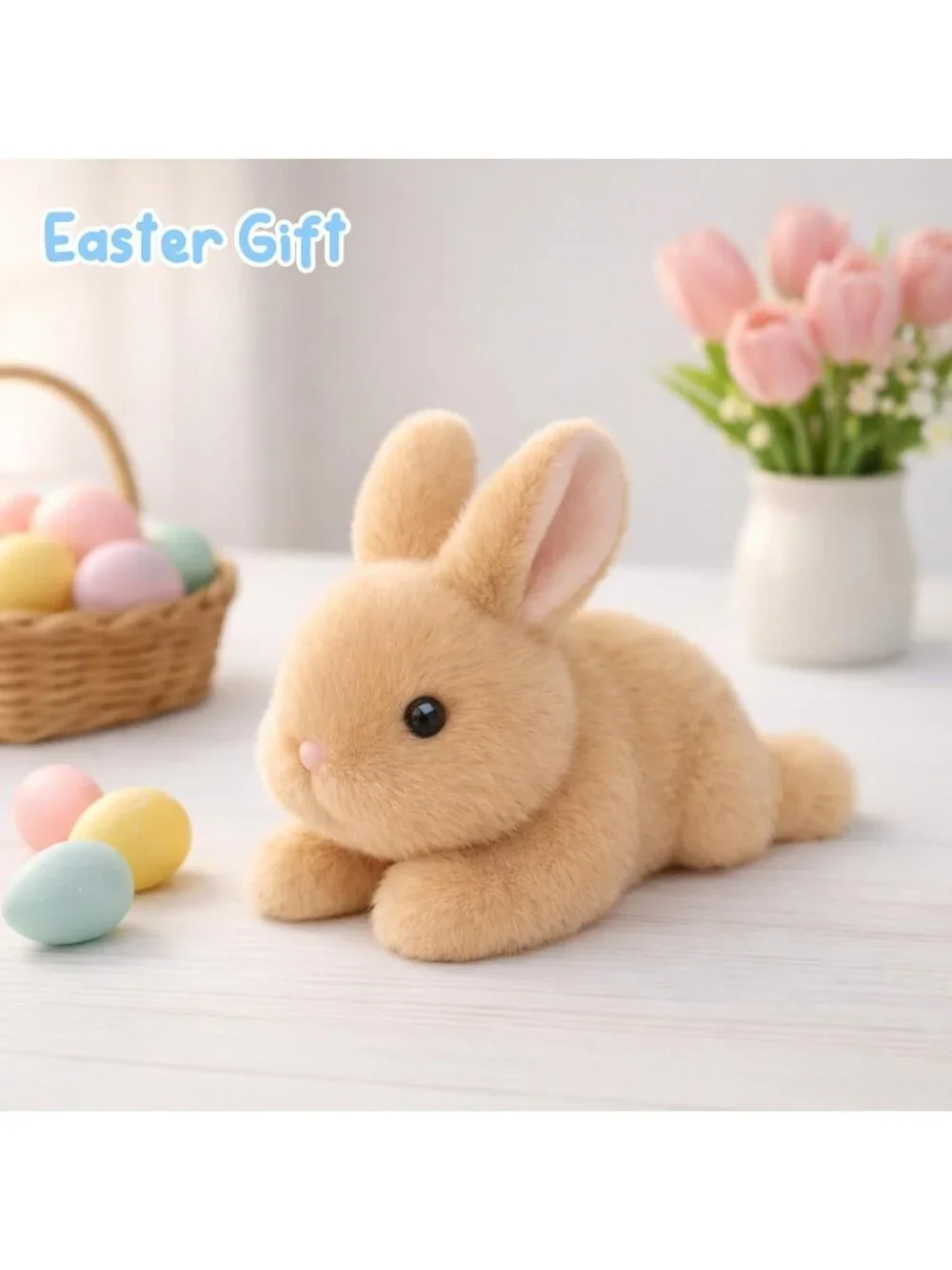Brown Bunny Stuffed Animal Plush Rabbit Toy Cute Pocket Size Gift Kids